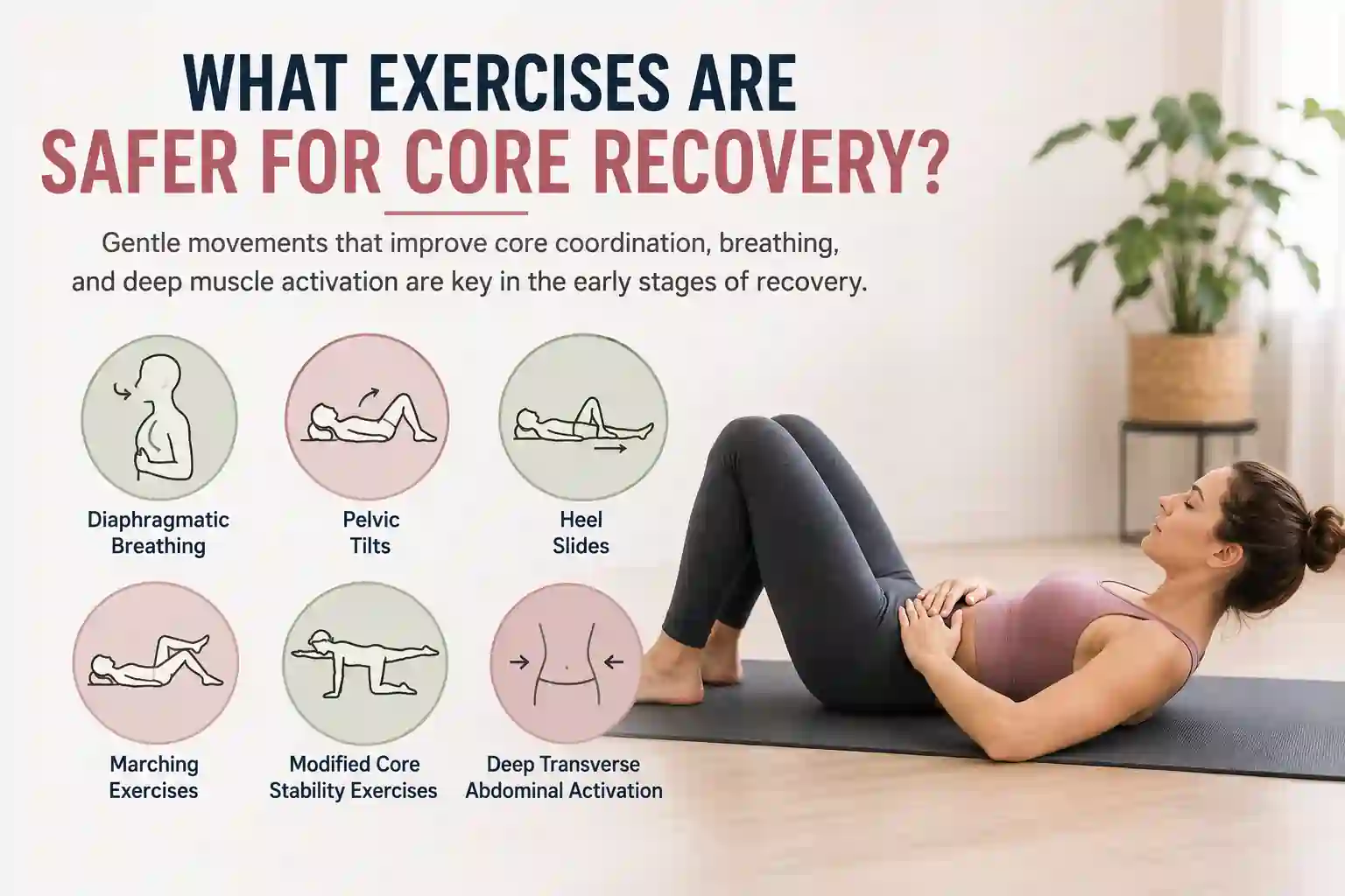 Which exercises may help diastasis recti Shoreham Beach?
